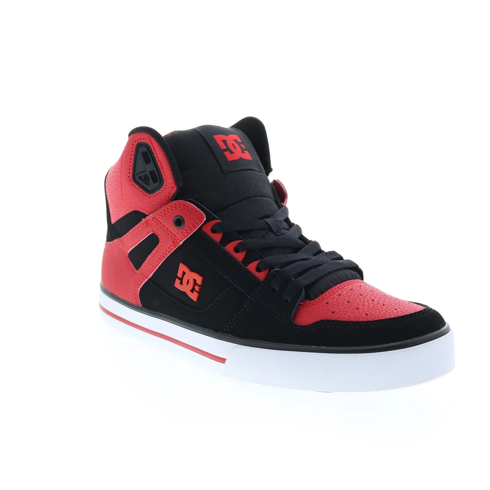 Men's Red High Top Skate Sneakers - DC Pure High Top WC FWB ADYS400043