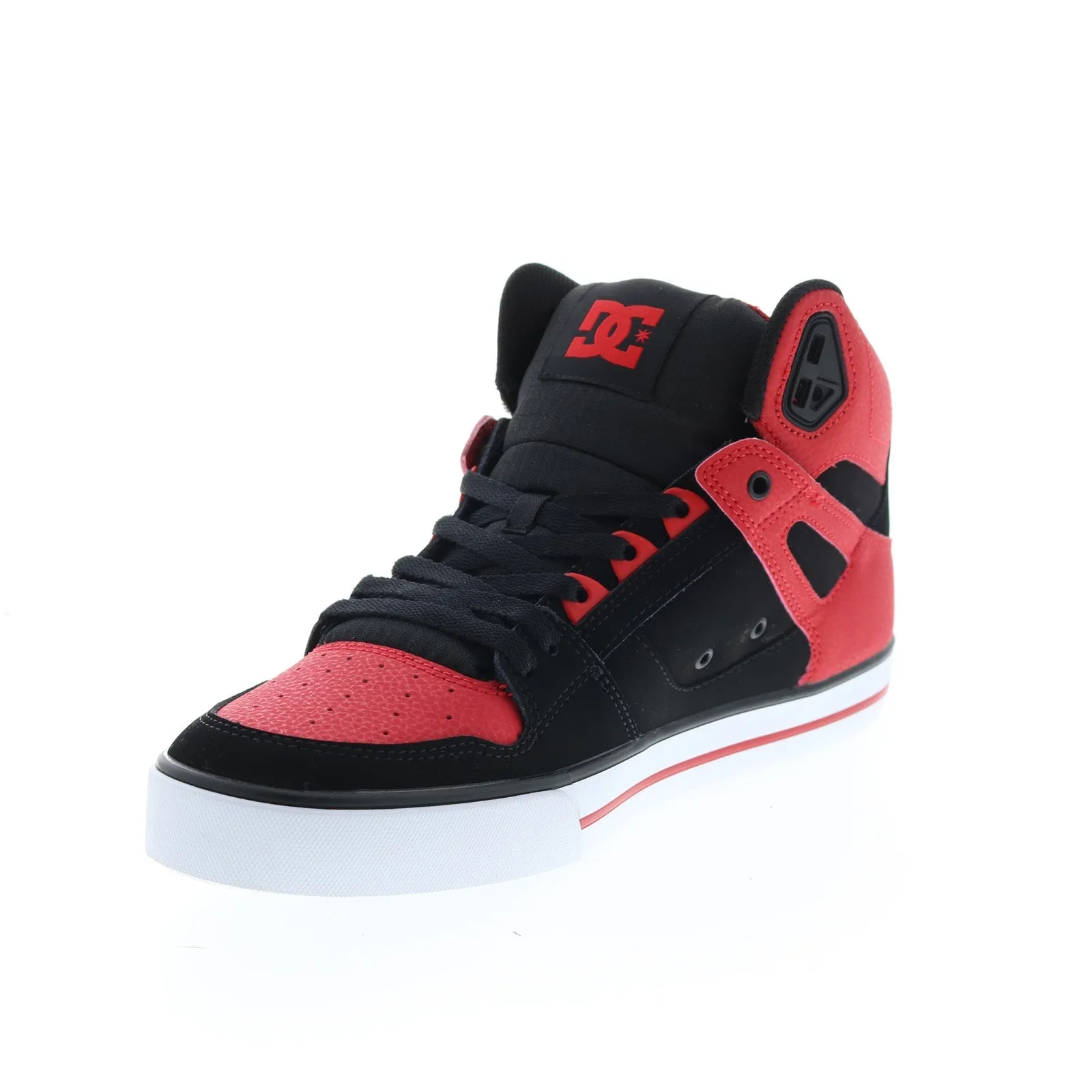 Men's Red High Top Skate Sneakers - DC Pure High Top WC FWB ADYS400043