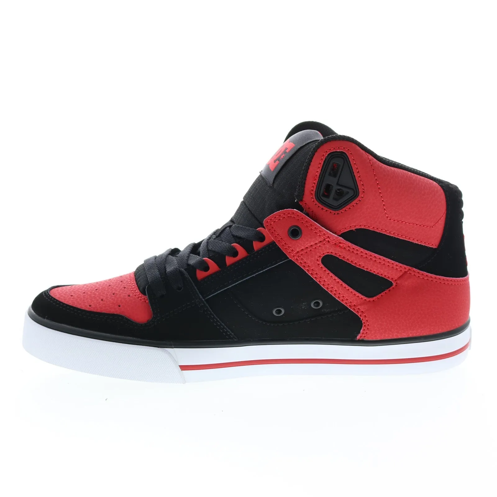 Men's Red High Top Skate Sneakers - DC Pure High Top WC FWB ADYS400043