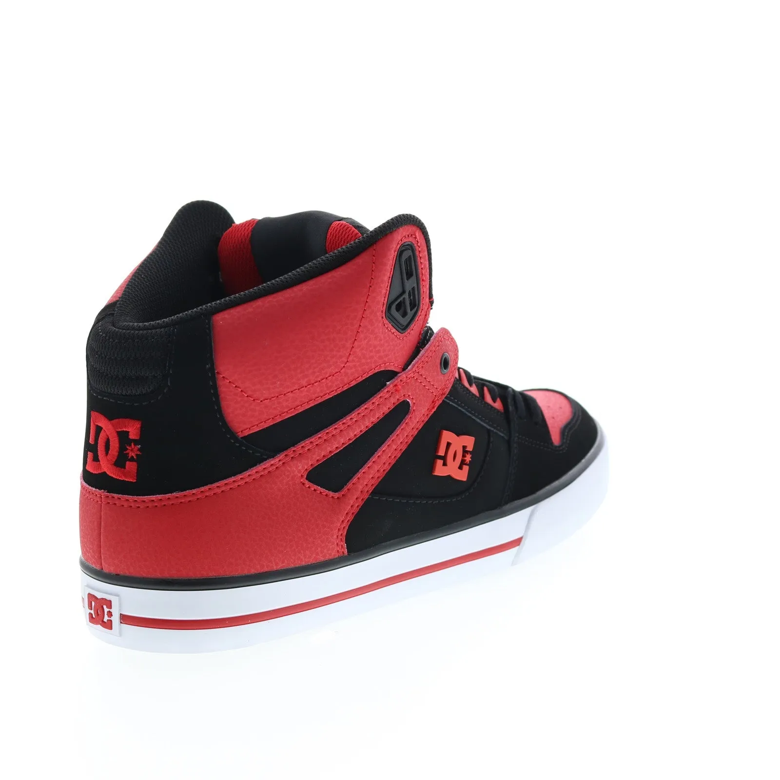 Men's Red High Top Skate Sneakers - DC Pure High Top WC FWB ADYS400043