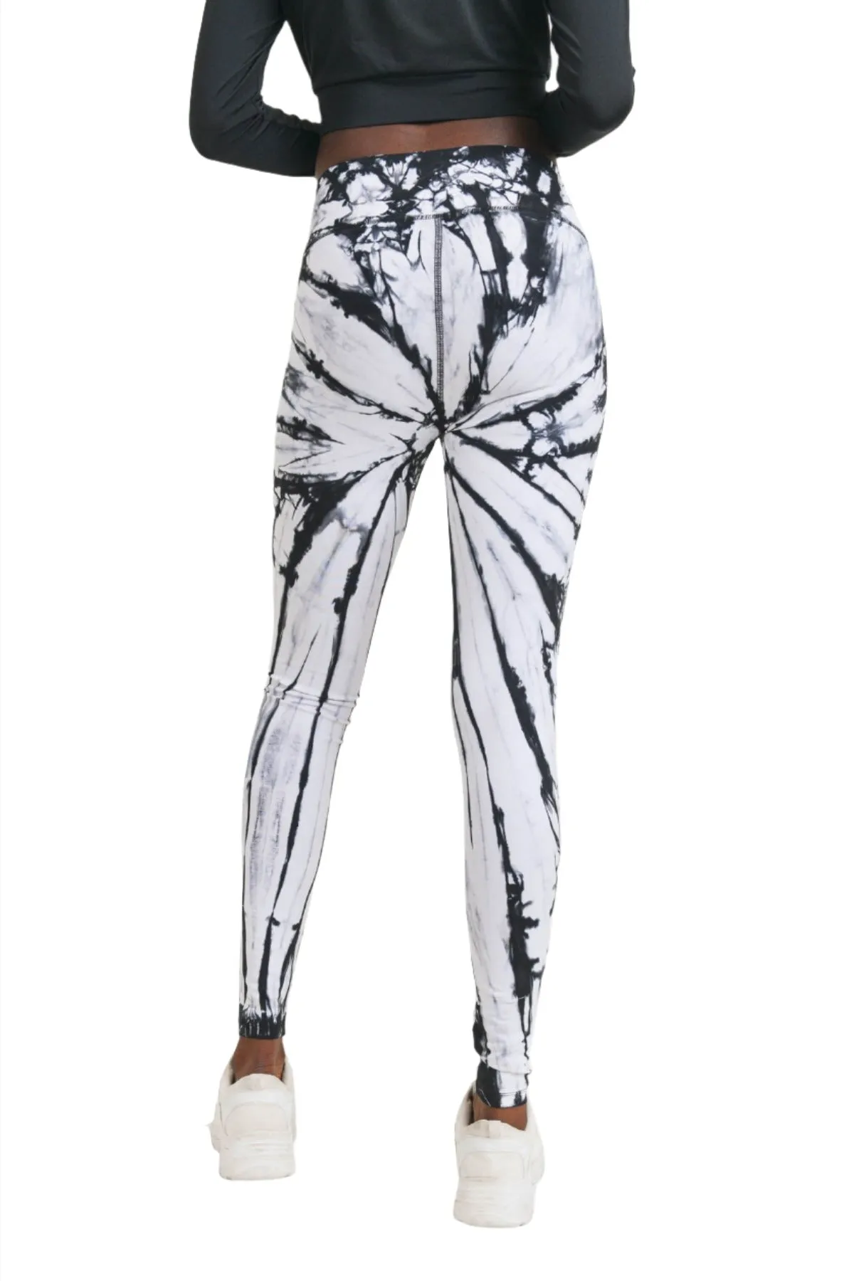 Mono B Tie-Dye High-Waist Leggings - Full Length