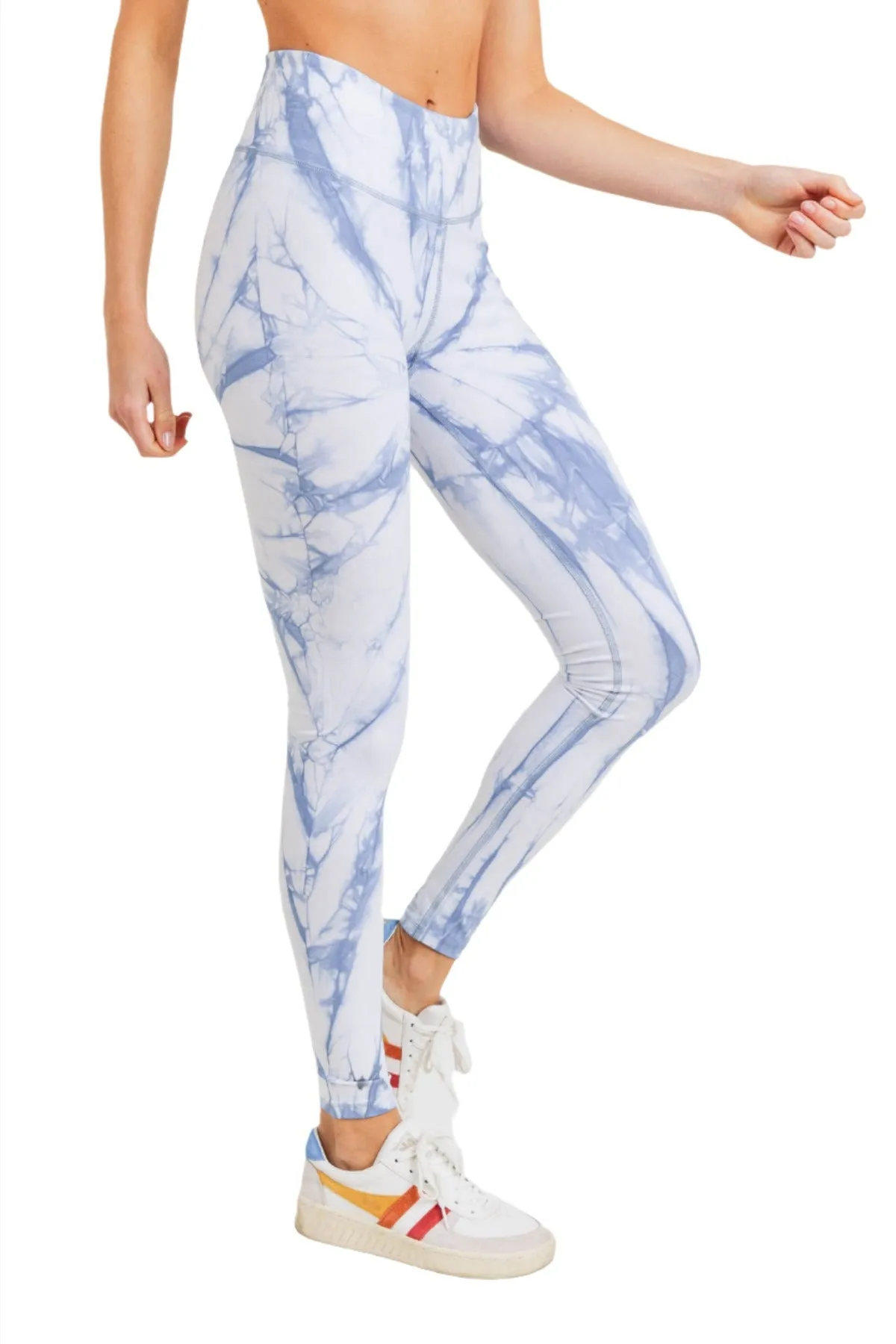 Mono B Tie-Dye High-Waist Leggings - Full Length