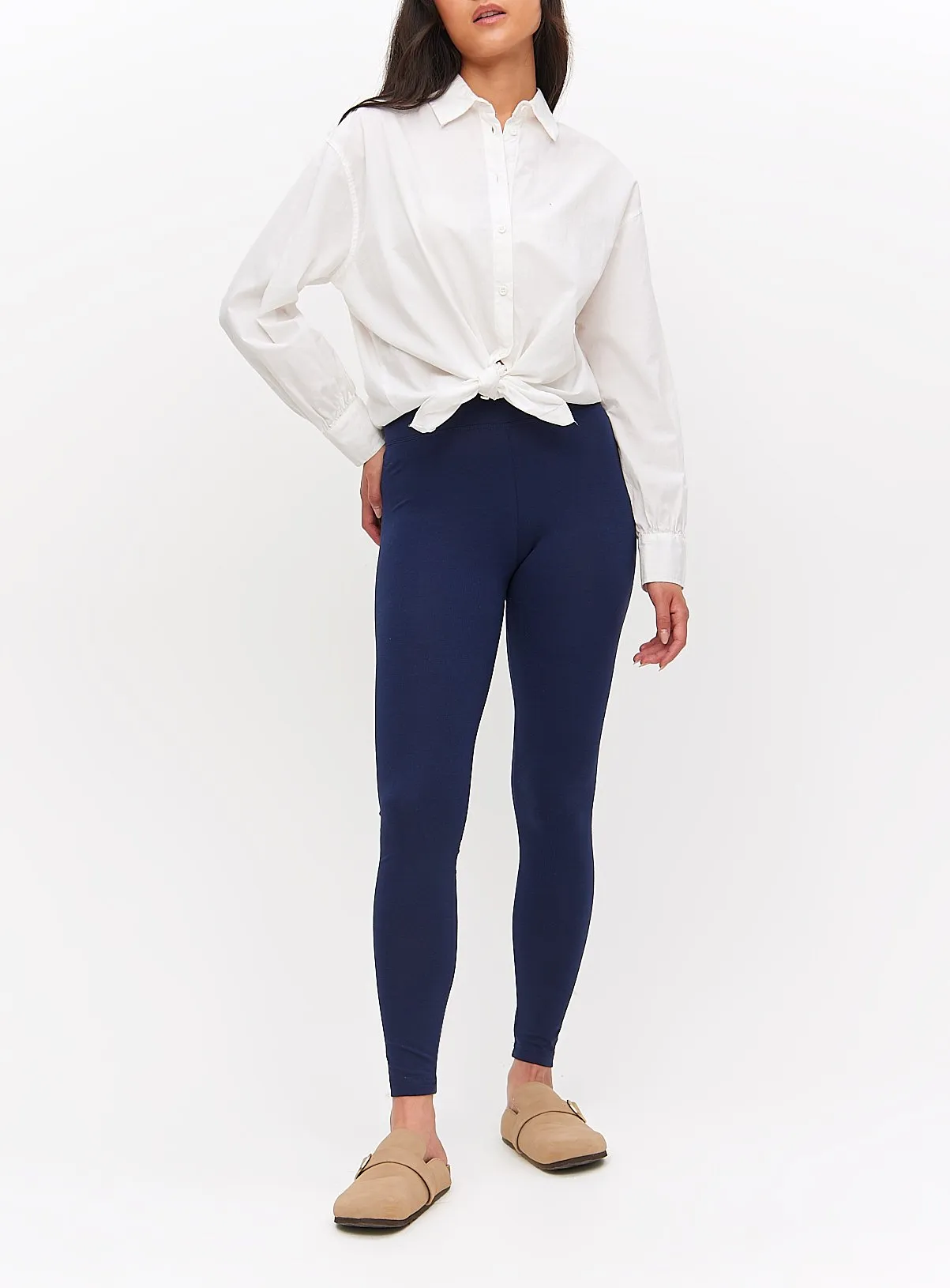 Navy Modal Blend Soft Touch Leggings XXL | Shop Leggings at Tu.