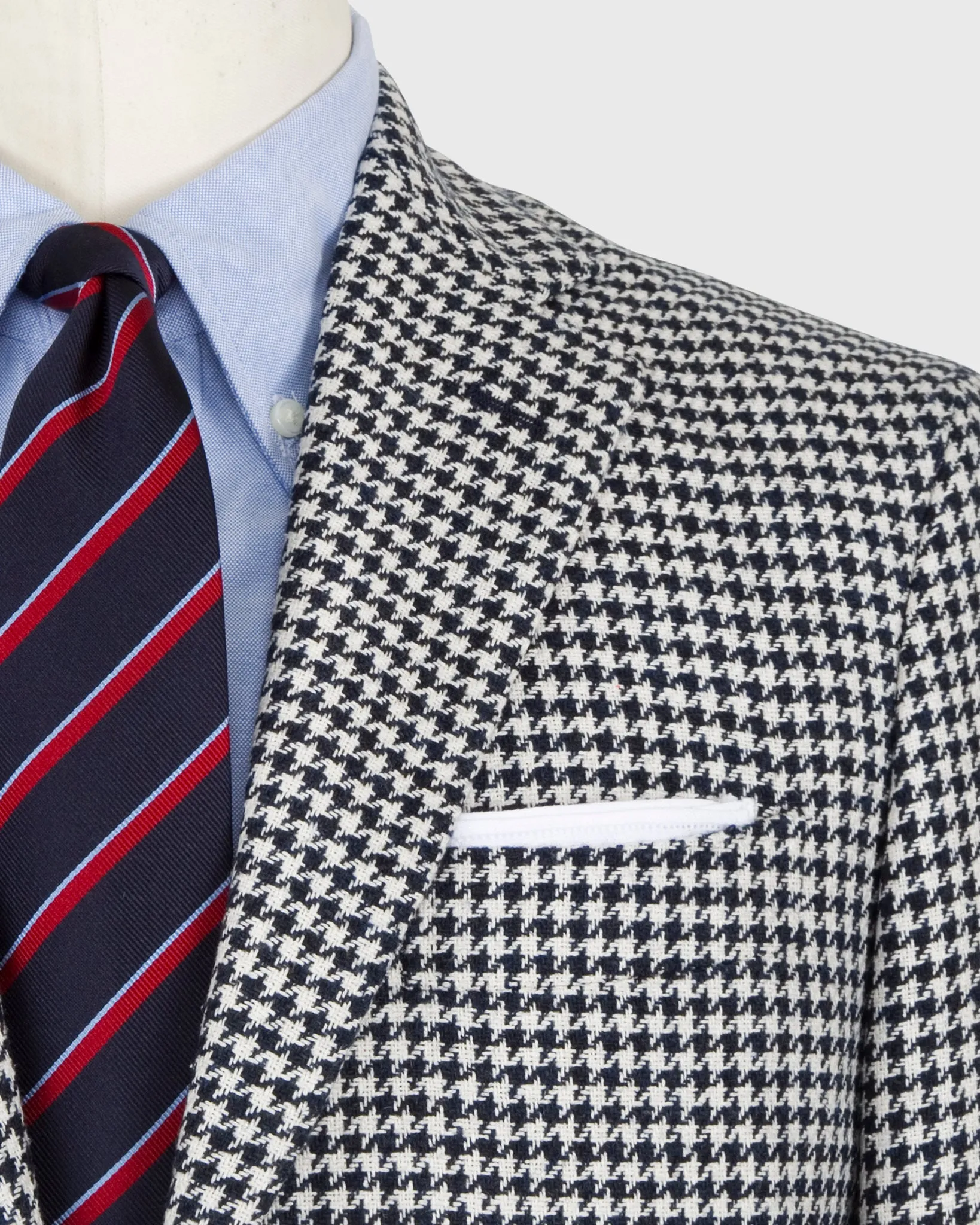 Navy/Bone Houndstooth Virgil No. 2 Jacket