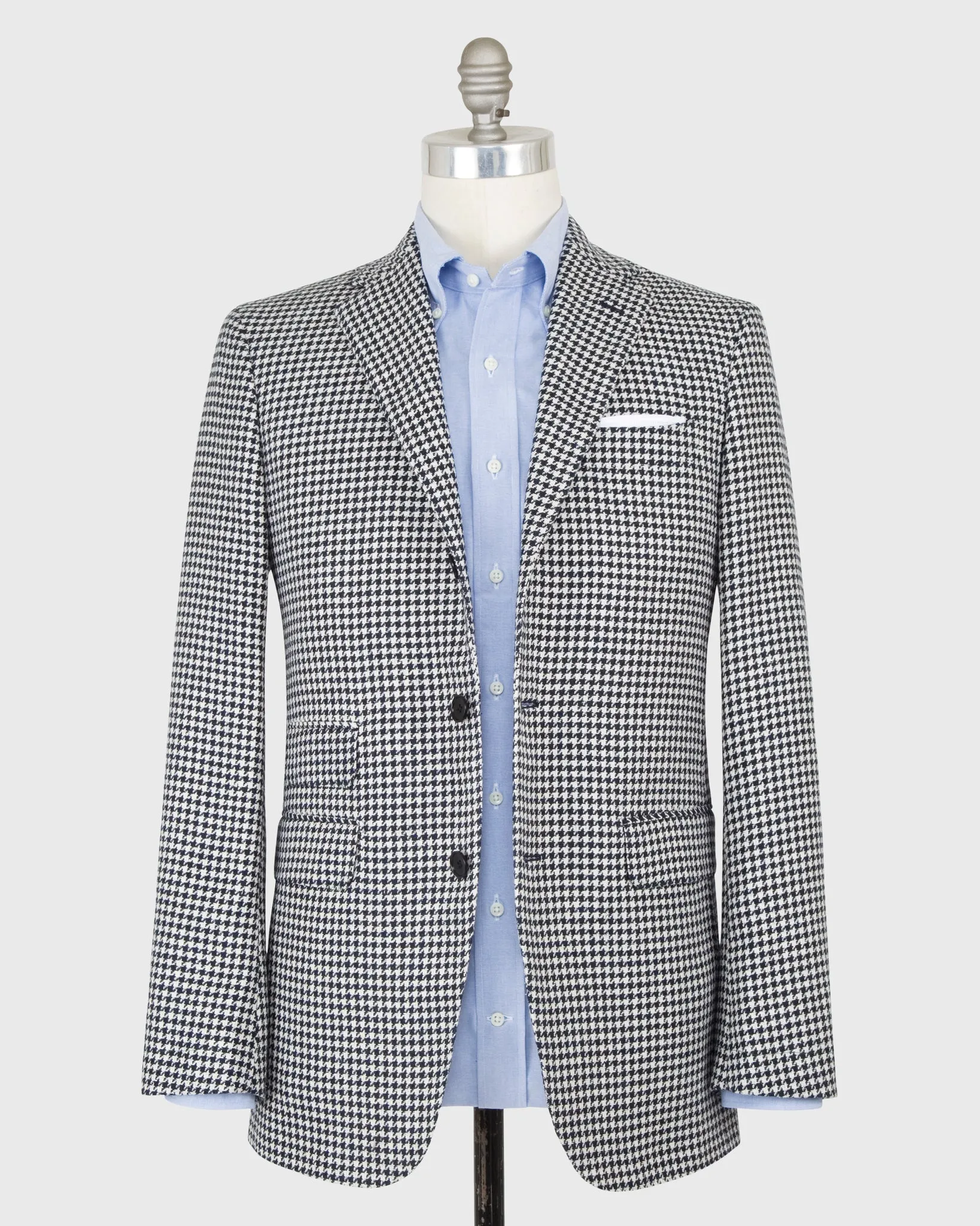 Navy/Bone Houndstooth Virgil No. 2 Jacket