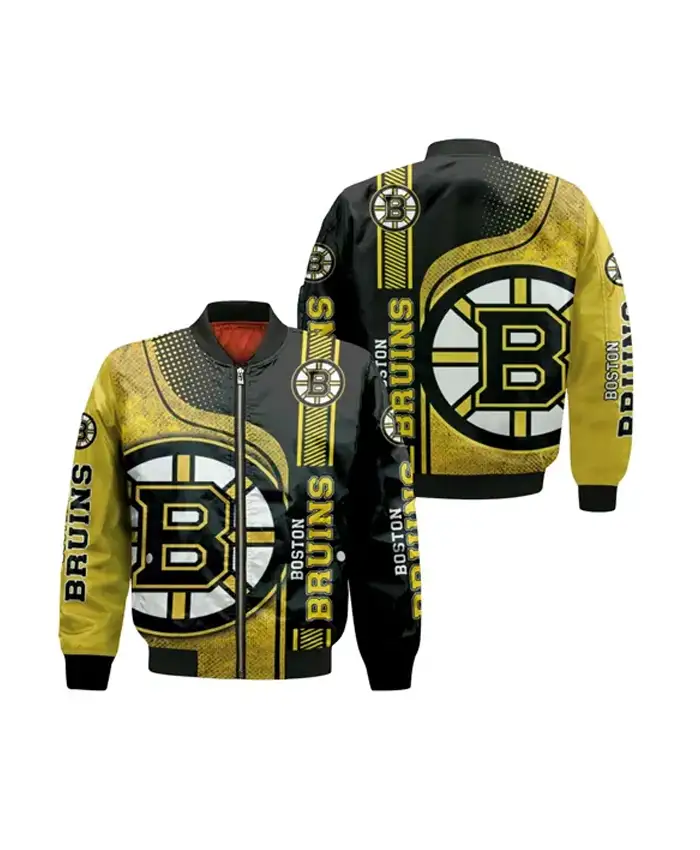 NHL Boston Bruins 3D Bomber William Jacket