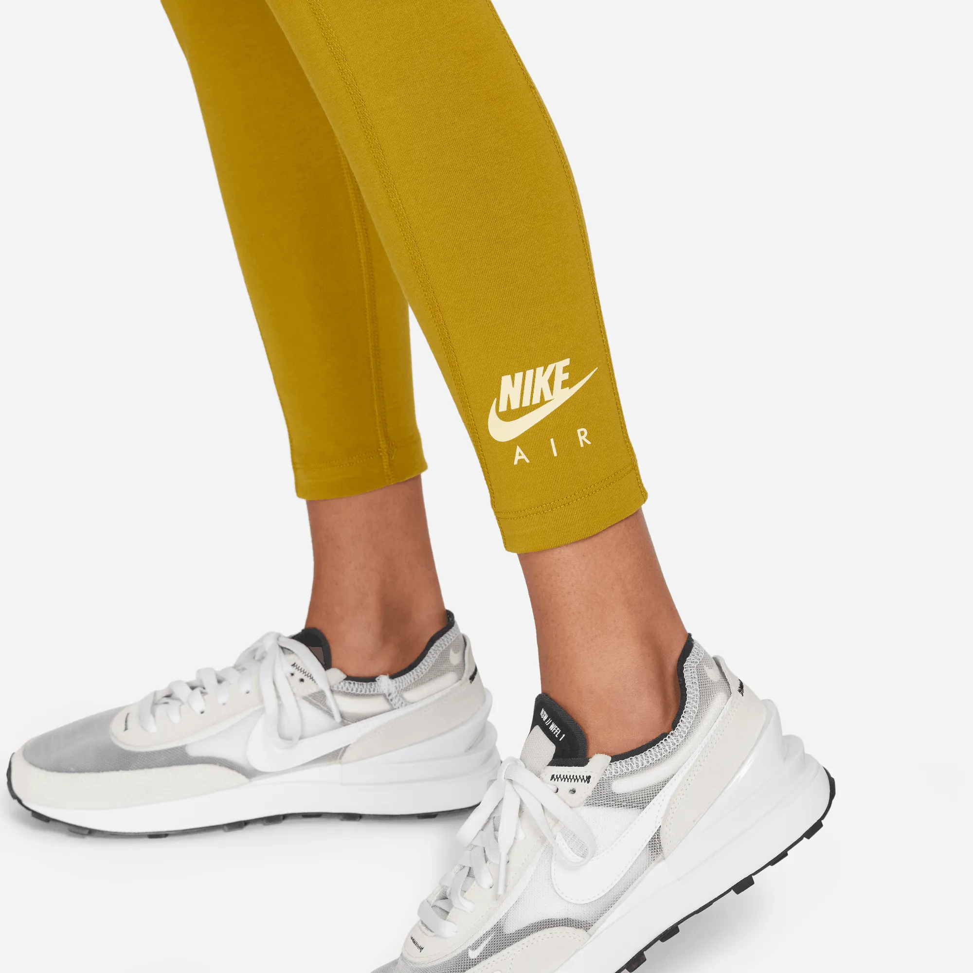 High-Waisted Yellow Graphic Leggings by Nike Air