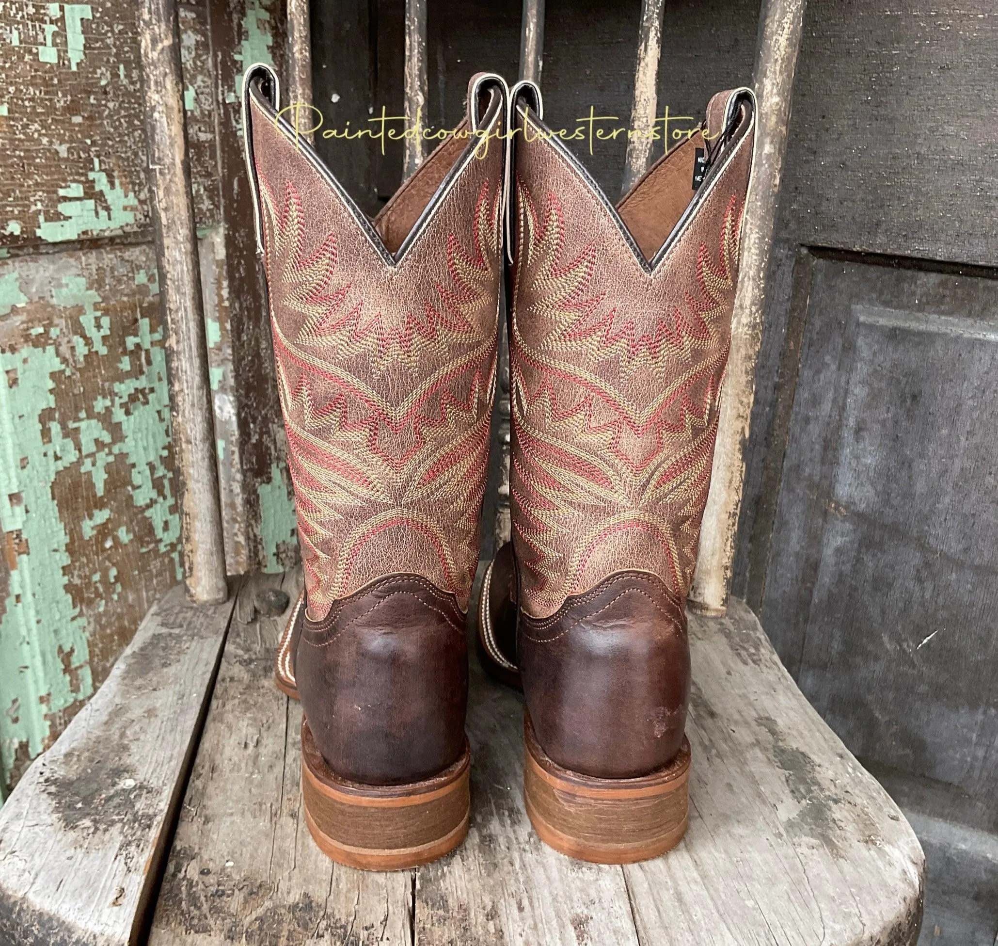 Nocona Women's Sierra Brown Square Toe Cowgirl Boots HR4501