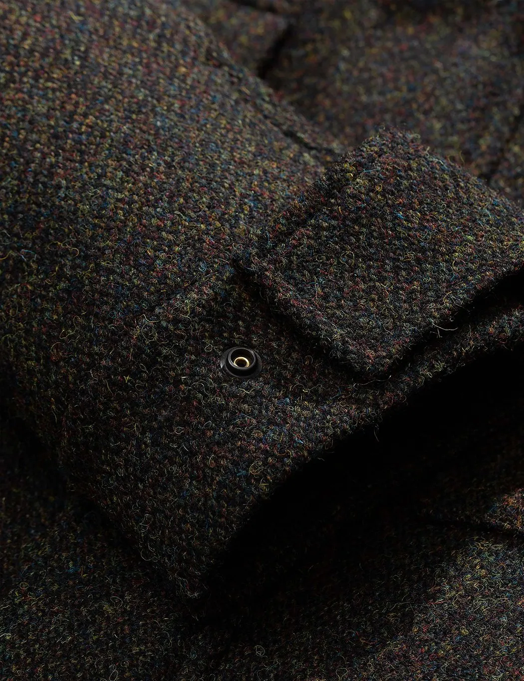 Norse Projects Nunk Harris Tweed Coat - Black Multi - Shop Now