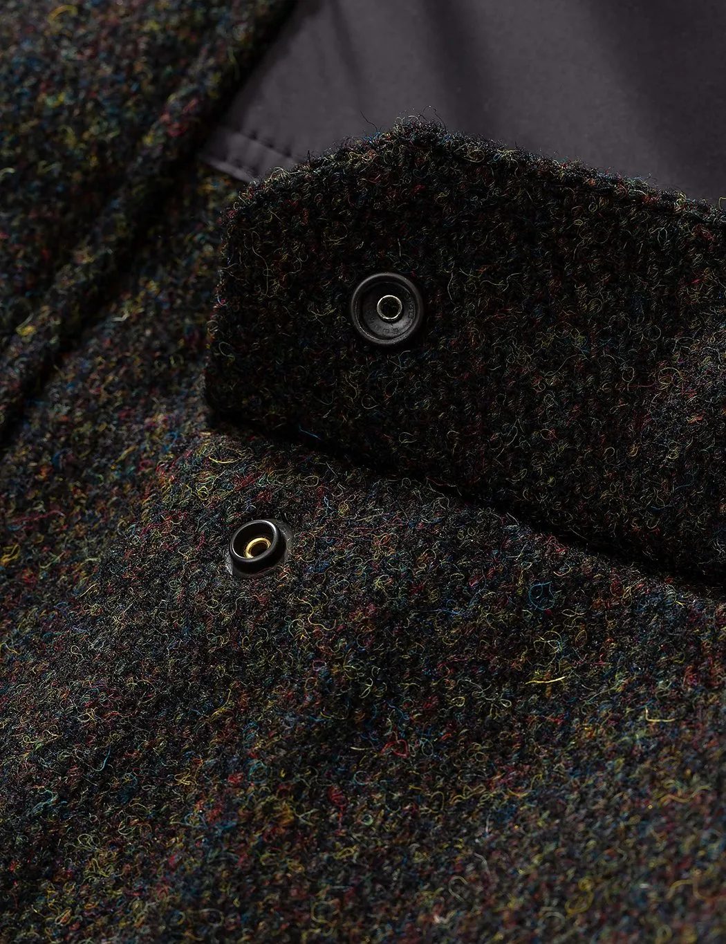 Norse Projects Nunk Harris Tweed Coat - Black Multi - Shop Now