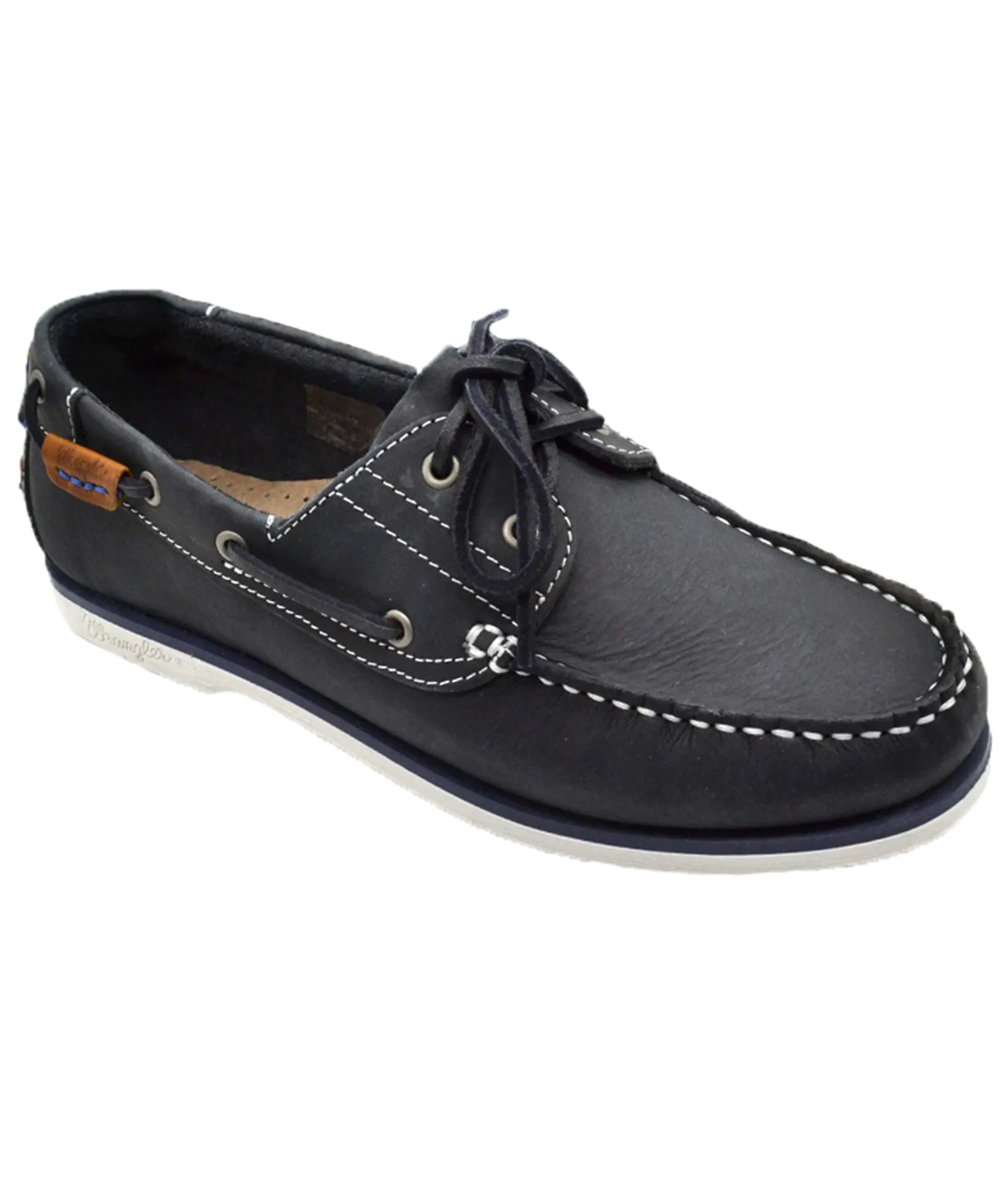 Ocean Navy Leather Boat Shoes