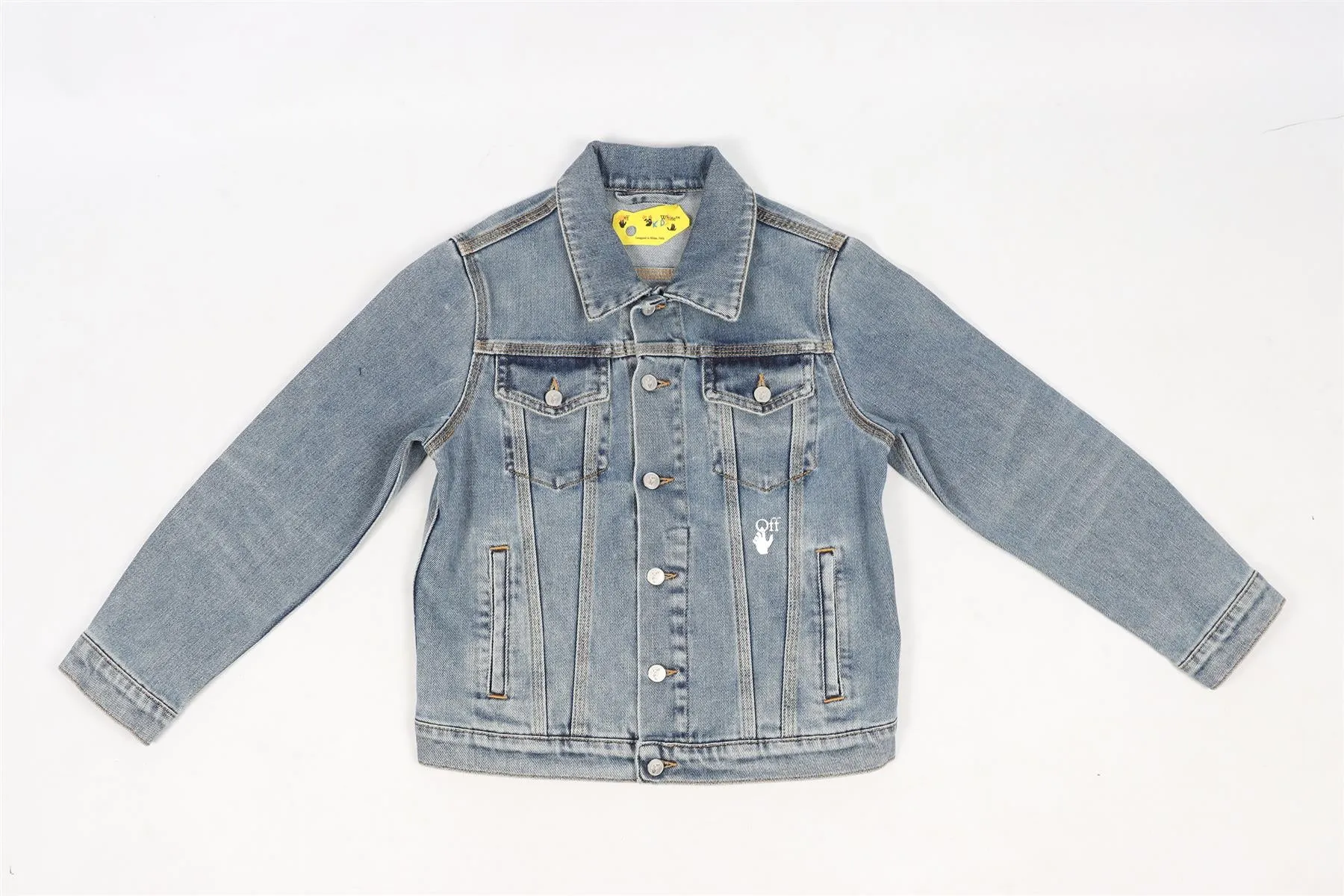 Off-White Denim Jacket for Boys, Size 8