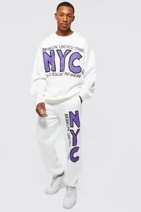 Tracksuit Sweater - Oversized Nyc