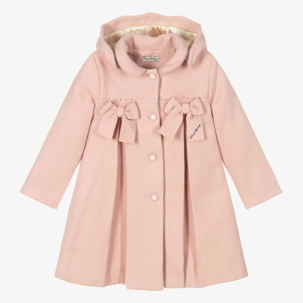 Pink Bow Coat for Girls