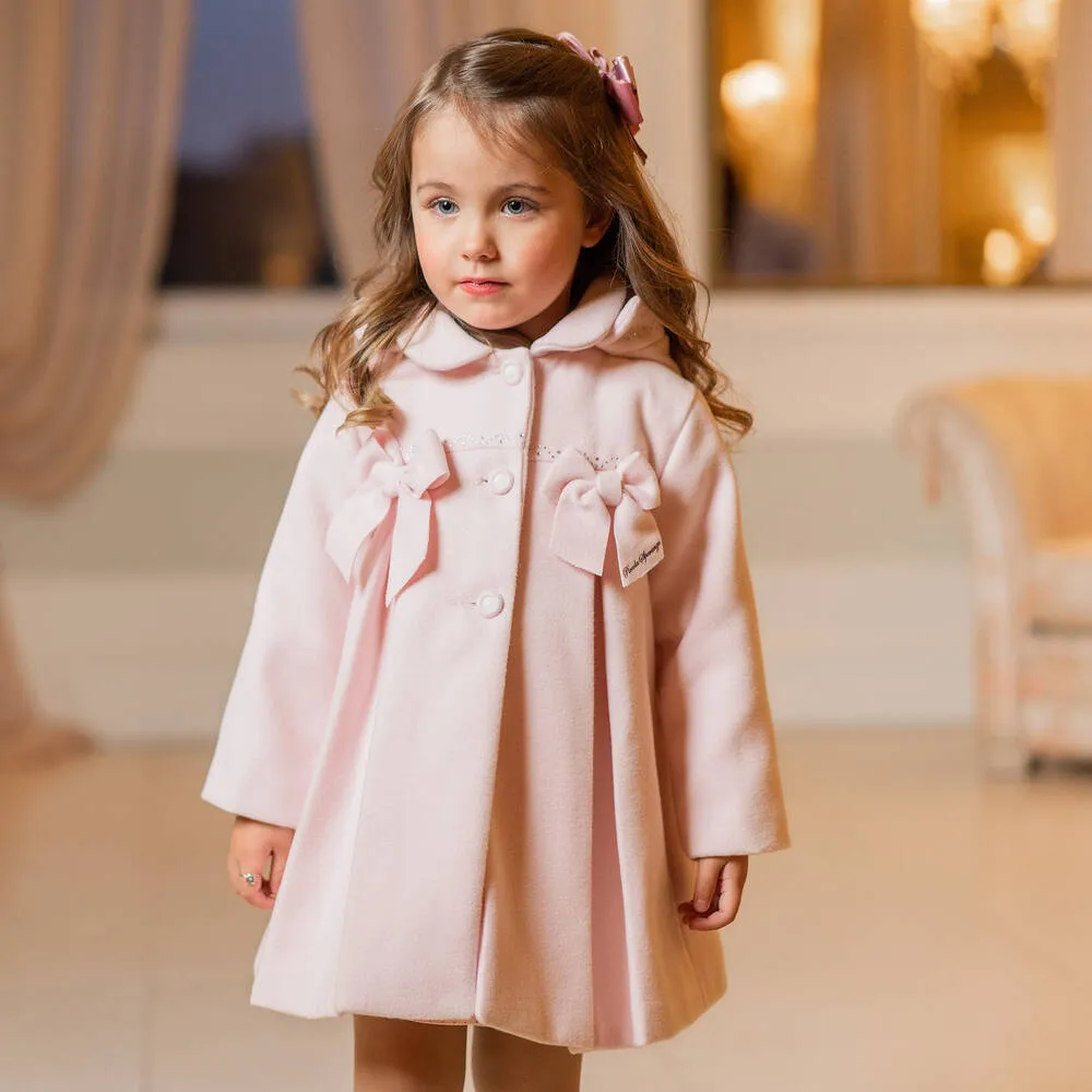 Pink Bow Coat for Girls