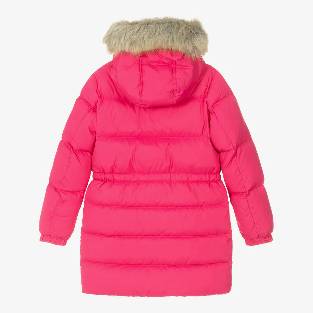 Pink Teen Girls Down Padded Jacket.