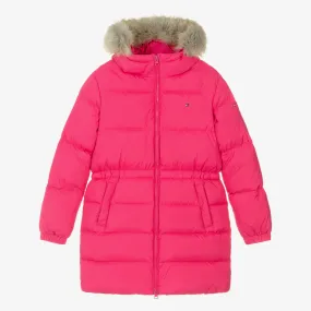 Pink Teen Girls Down Padded Jacket.