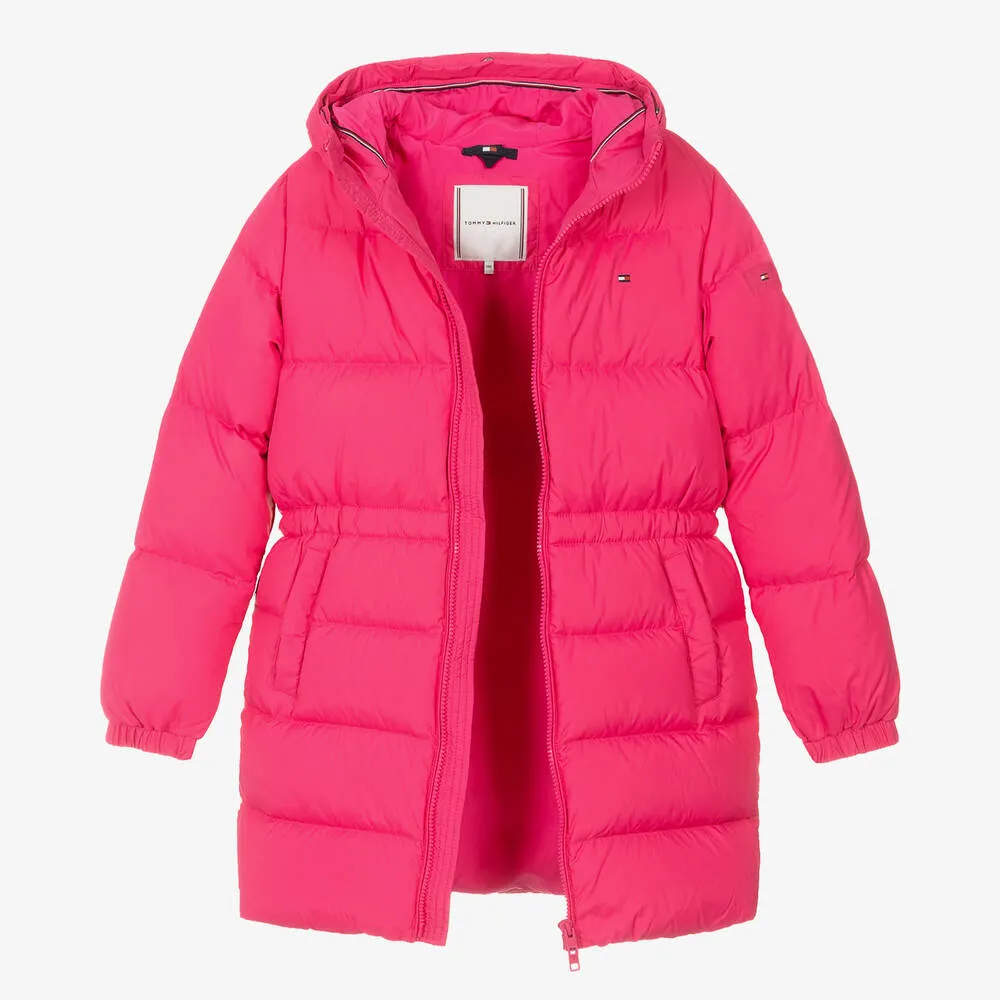 Pink Teen Girls Down Padded Jacket.