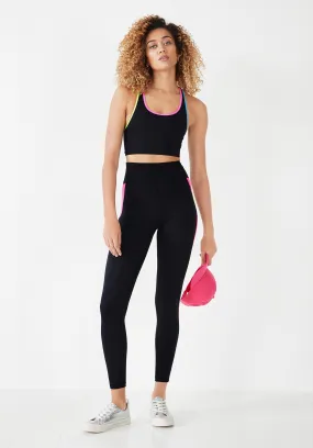 Striped Gym Leggings - Rebecca