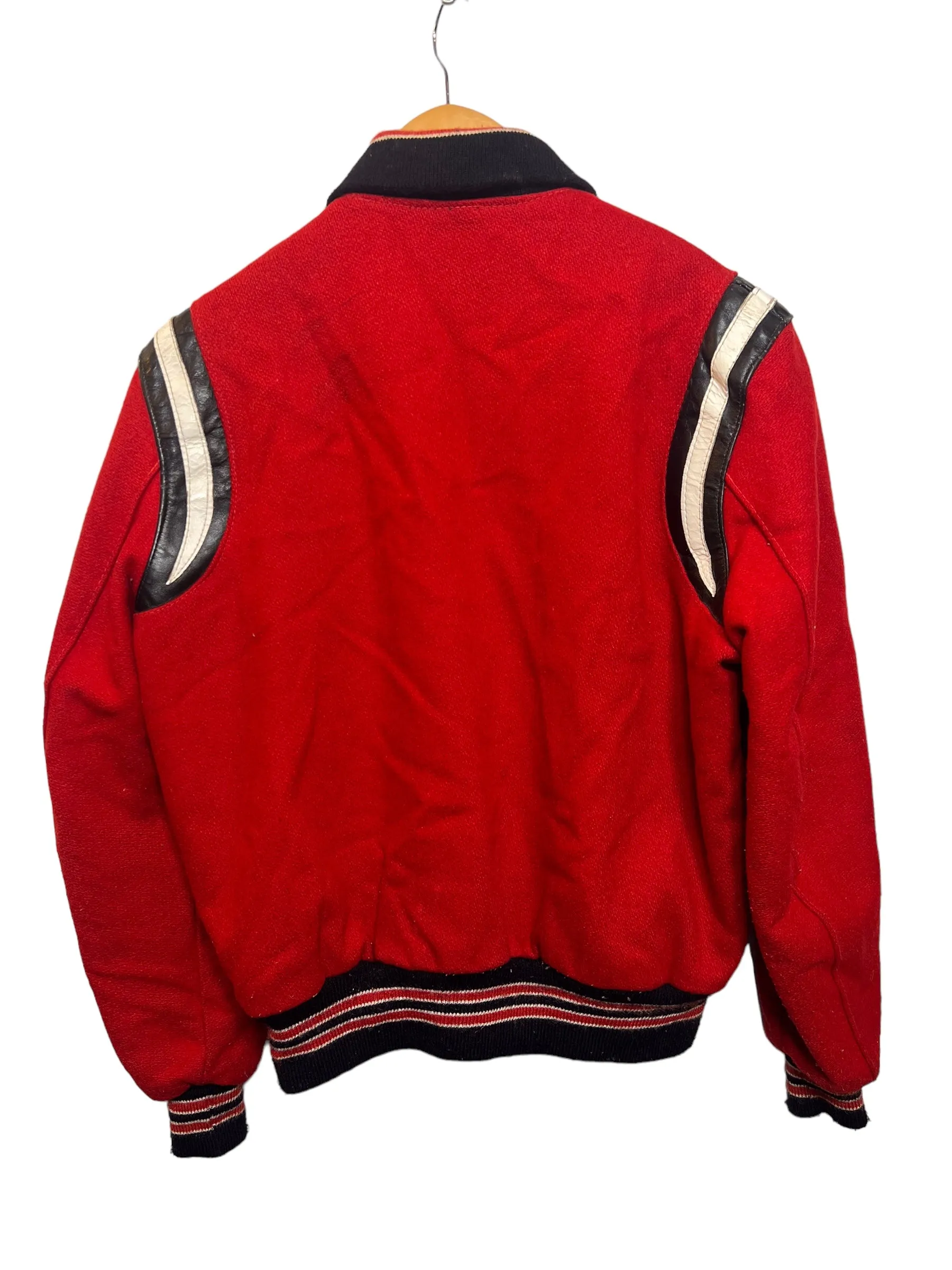 Red Men's Varsity Jacket Size L by DeLong Sportswear