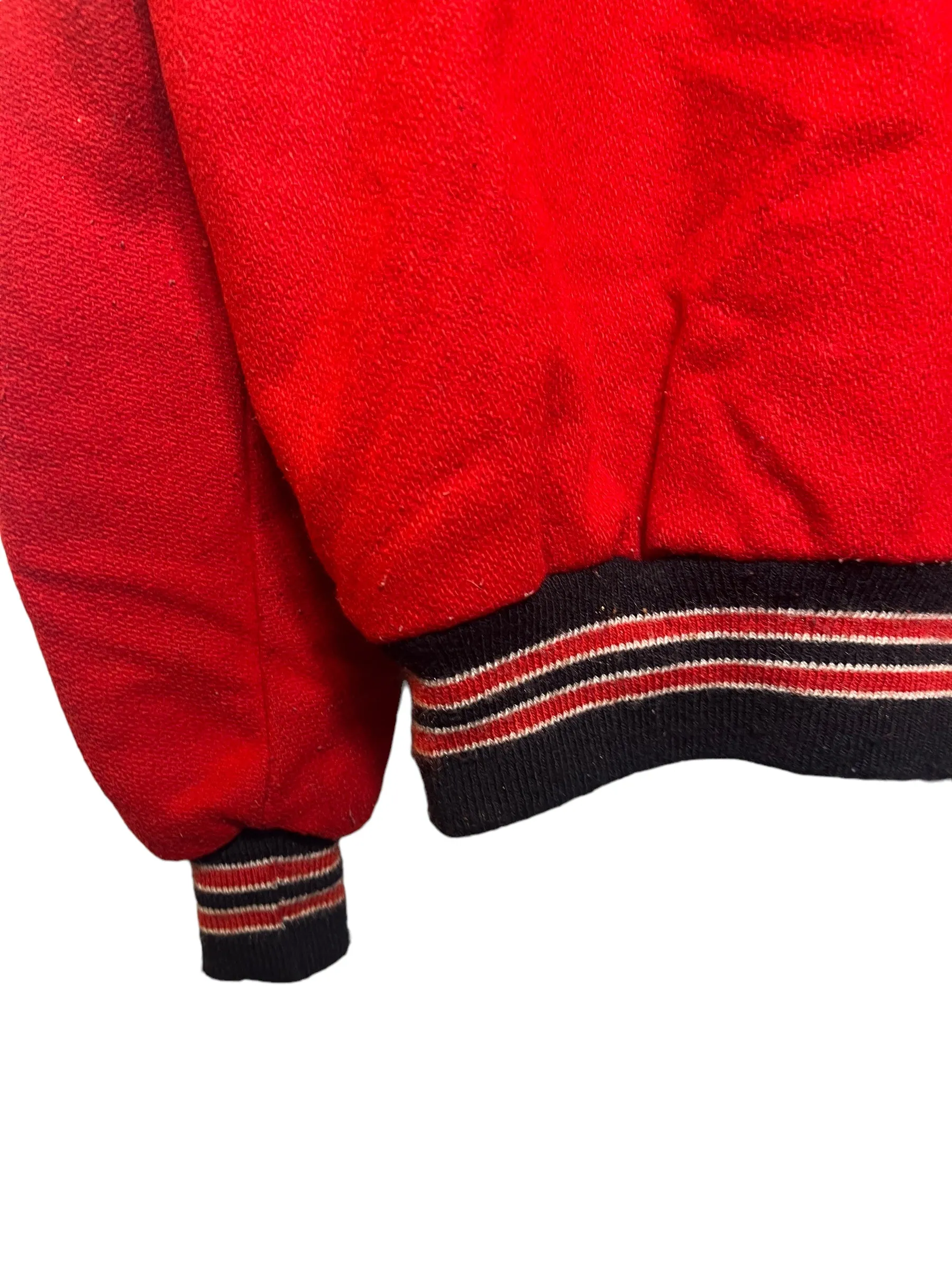 Red Men's Varsity Jacket Size L by DeLong Sportswear