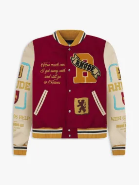 Rhude Le Valley Varsity Jacket 'RED' - Shop Now