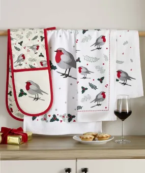 Robin Oven Glove and Tea Towel Store