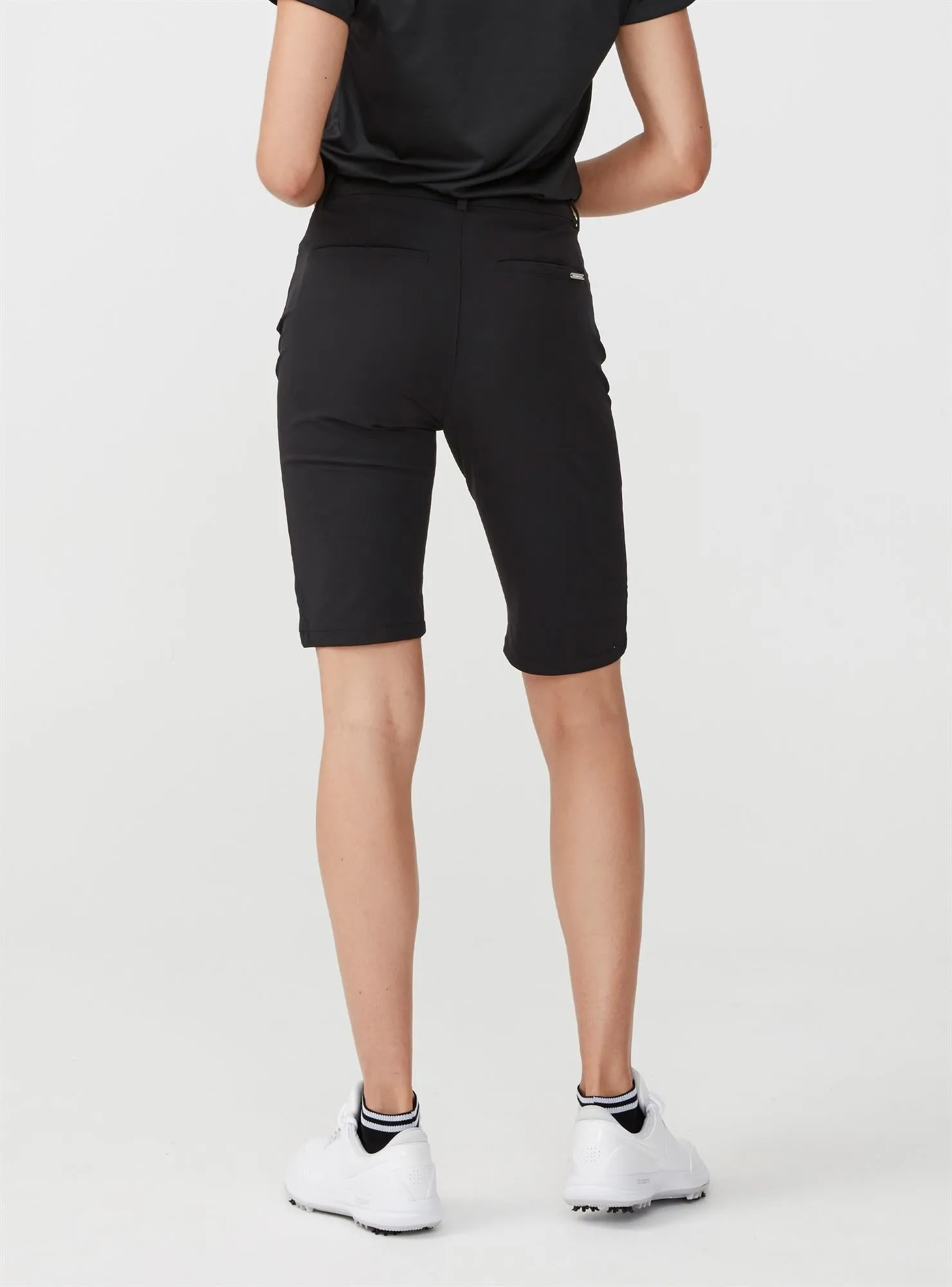 Black Rohnisch Ladies Comfort Stretch Golf Bermuda Shorts