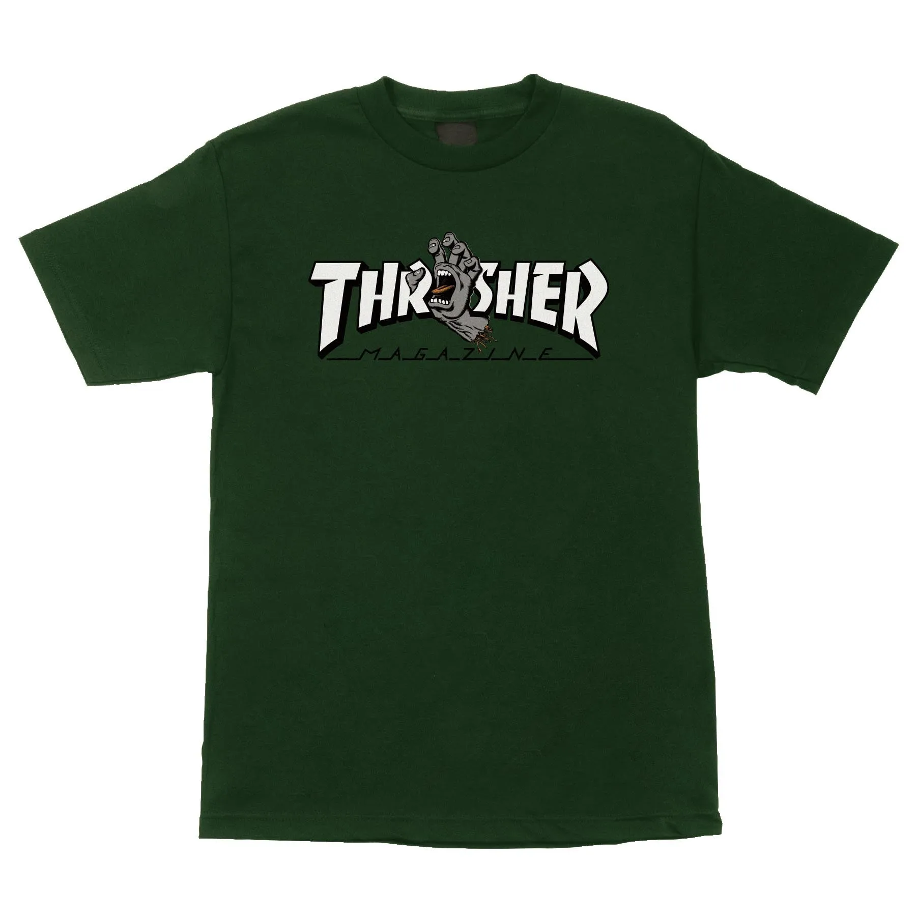 Santa Cruz x Thrasher Screaming Logo T-Shirt (Forest Green)