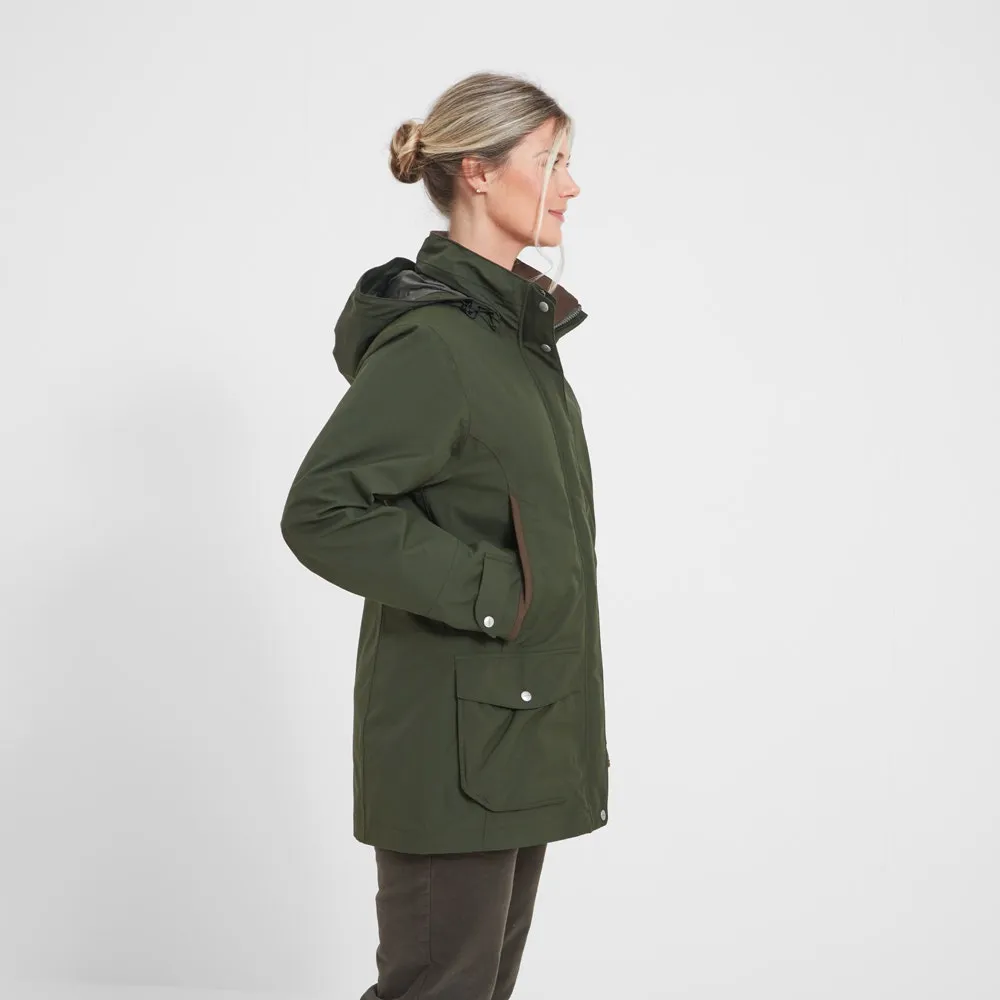 Teal Ultralight Waterproof Coat for Women by Schoffel