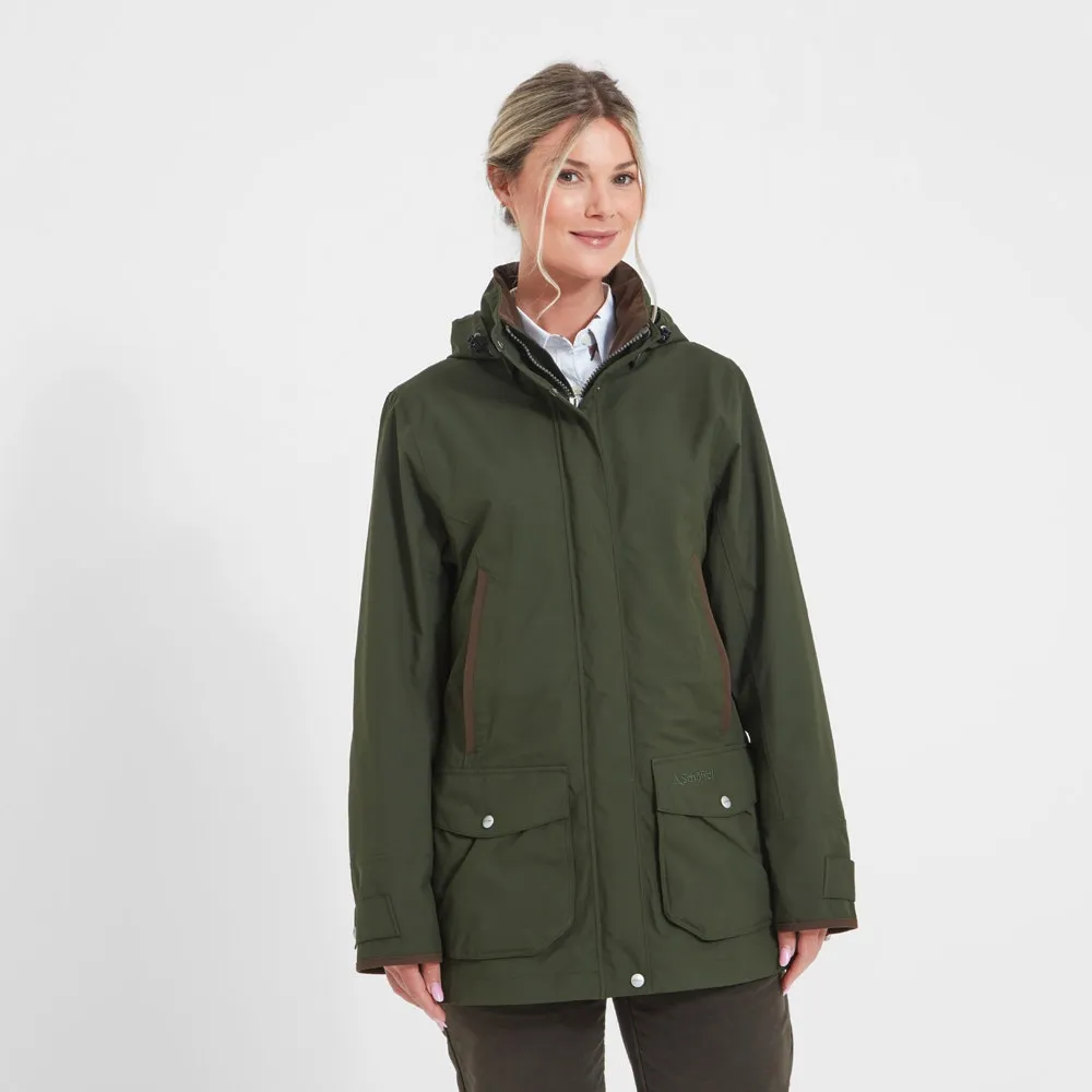 Teal Ultralight Waterproof Coat for Women by Schoffel