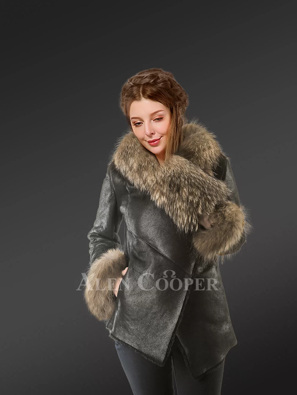 Shearling Coat Women Sheepskin