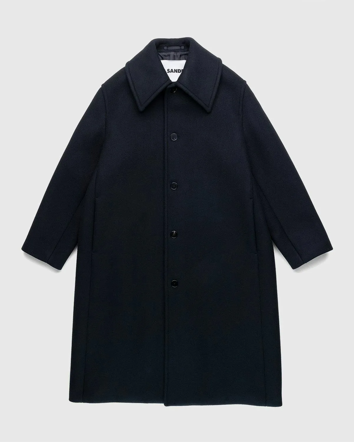 Shop Jil Sander Black Coat at Highsnobiety