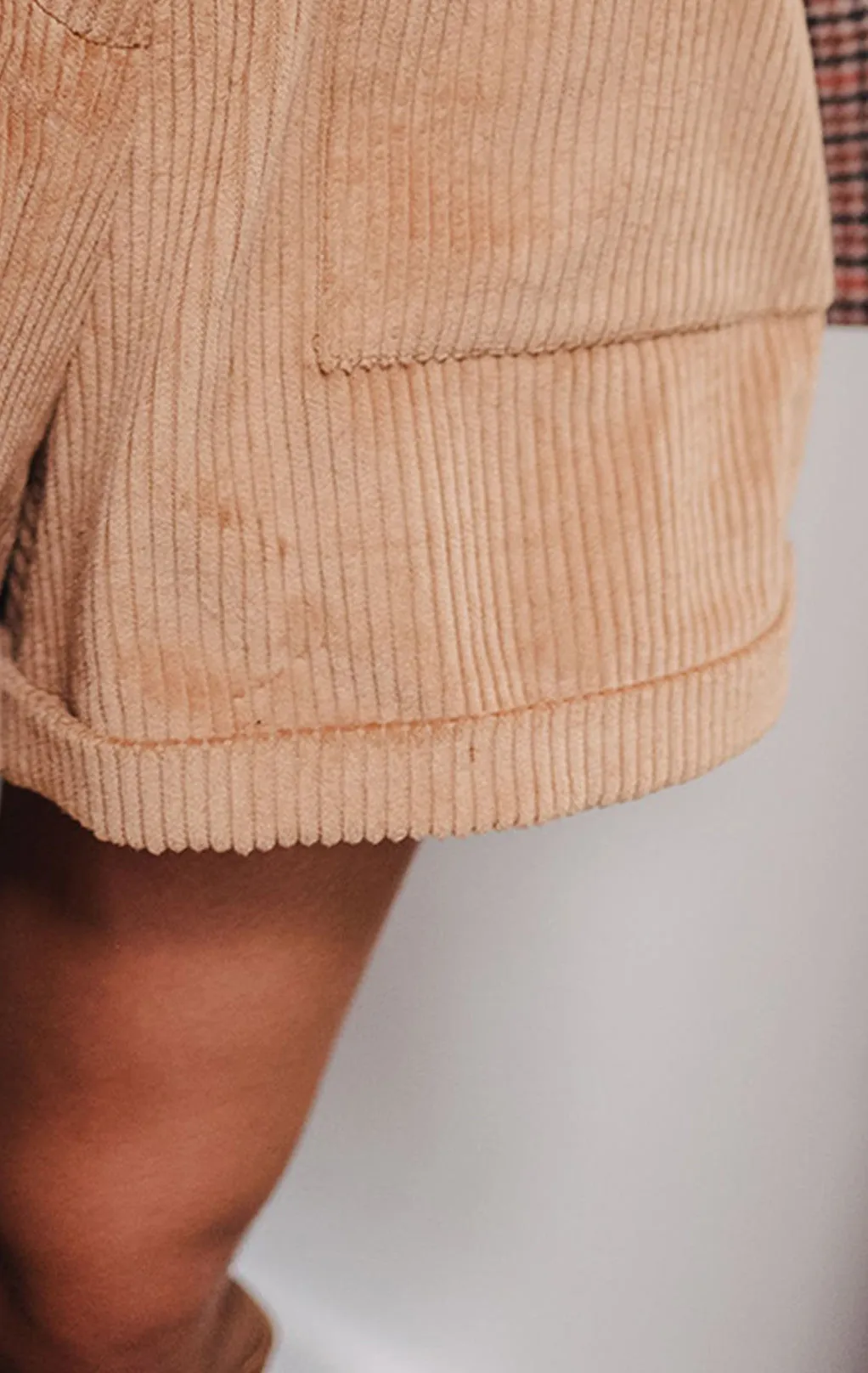 Short Jonas Velours Brun
