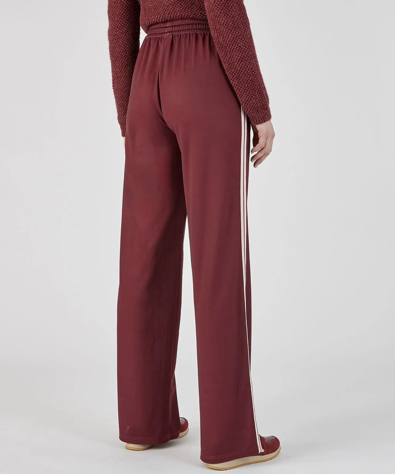 Wide-leg Trousers with Side Stripe