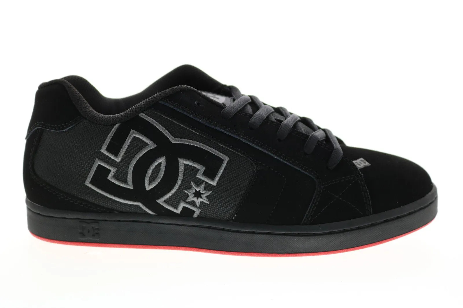 Skate-Inspired Black Nubuck Sneakers for Men by DC Net