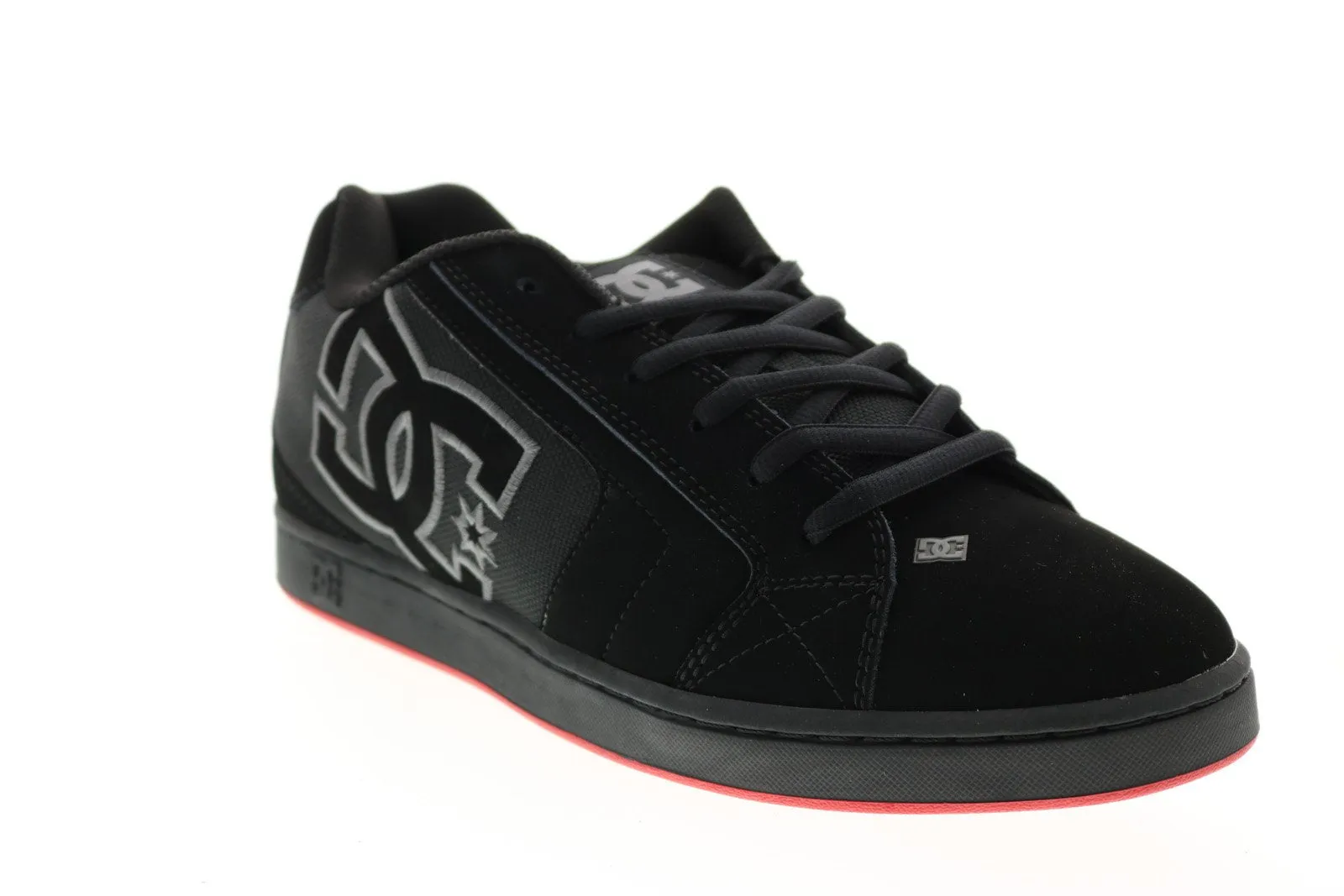 Skate-Inspired Black Nubuck Sneakers for Men by DC Net