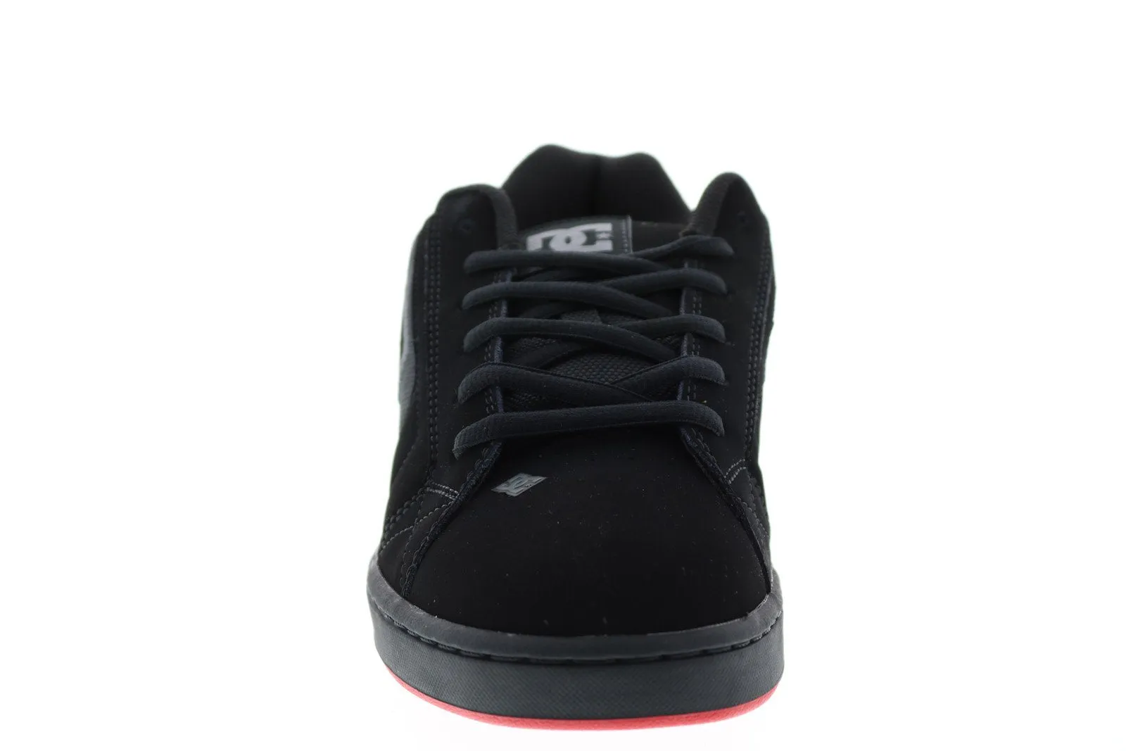 Skate-Inspired Black Nubuck Sneakers for Men by DC Net