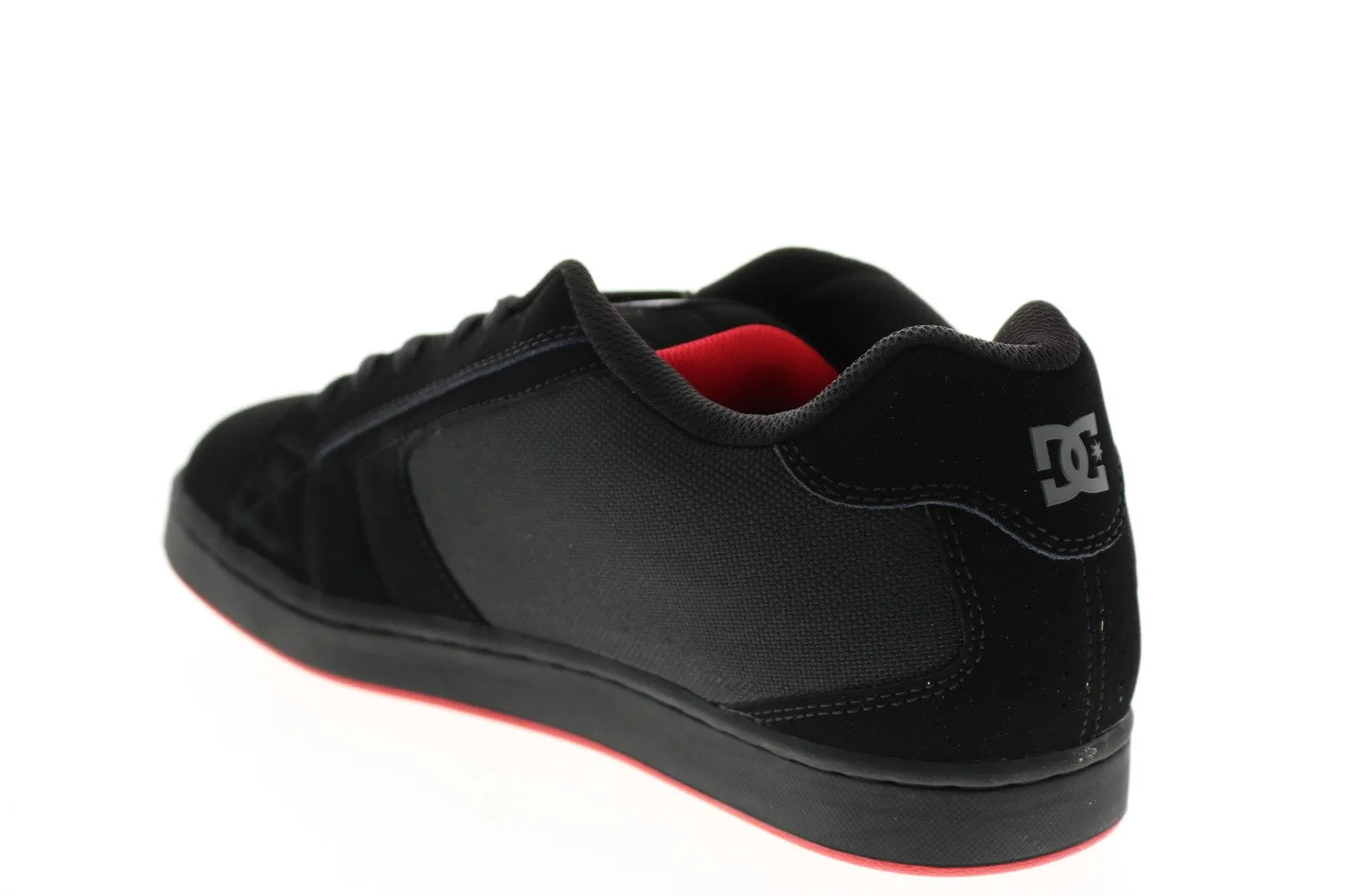 Skate-Inspired Black Nubuck Sneakers for Men by DC Net