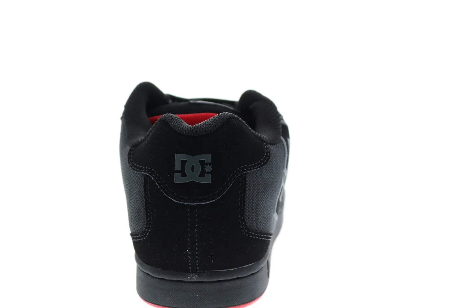 Skate-Inspired Black Nubuck Sneakers for Men by DC Net