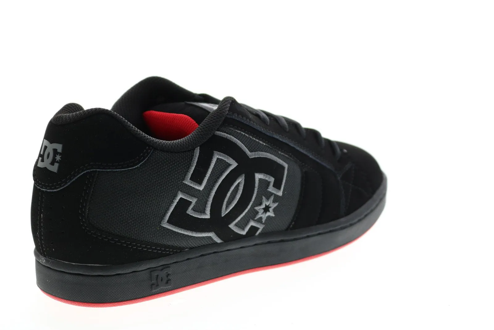 Skate-Inspired Black Nubuck Sneakers for Men by DC Net