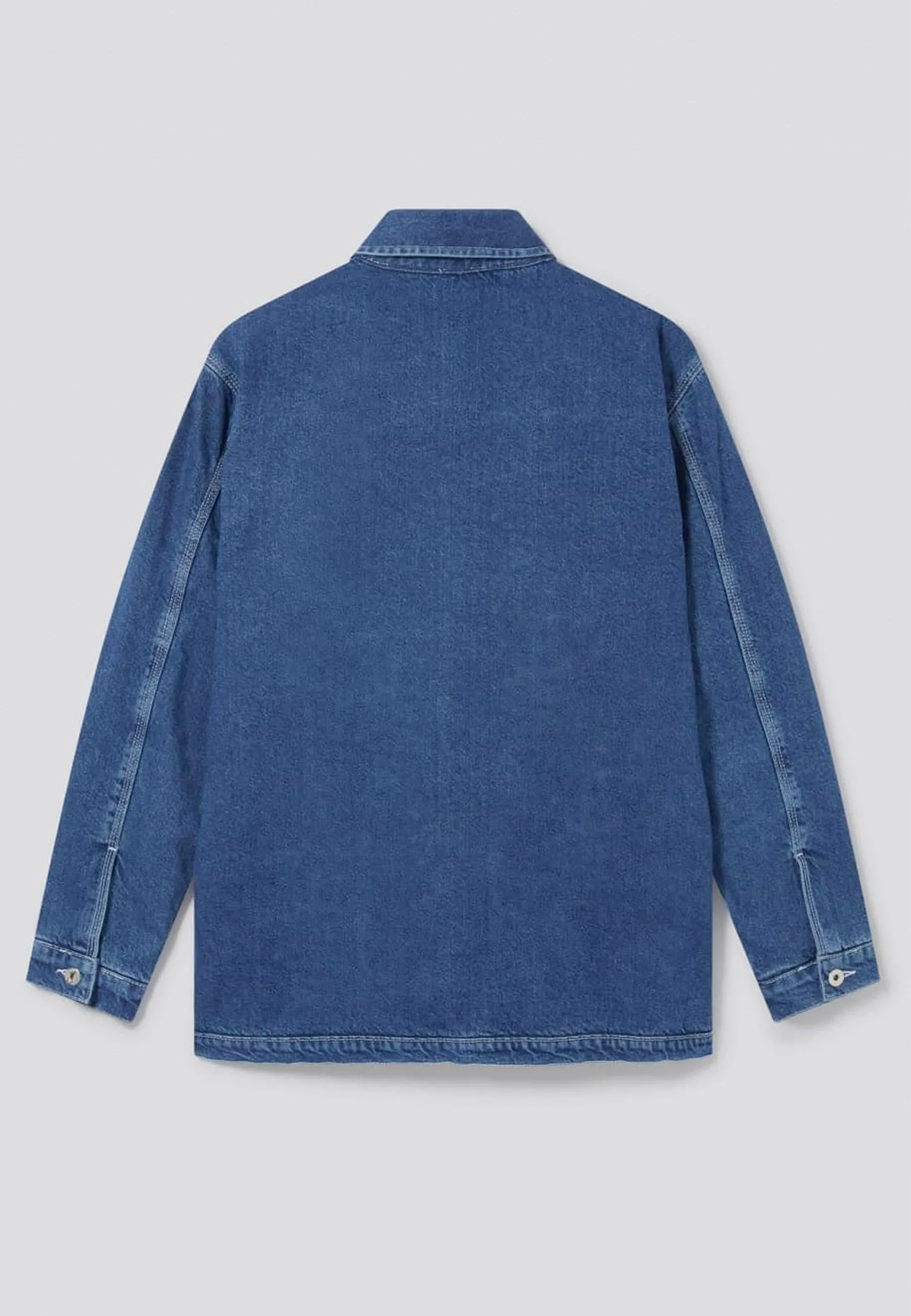 Stone denim Lined Barn Coat