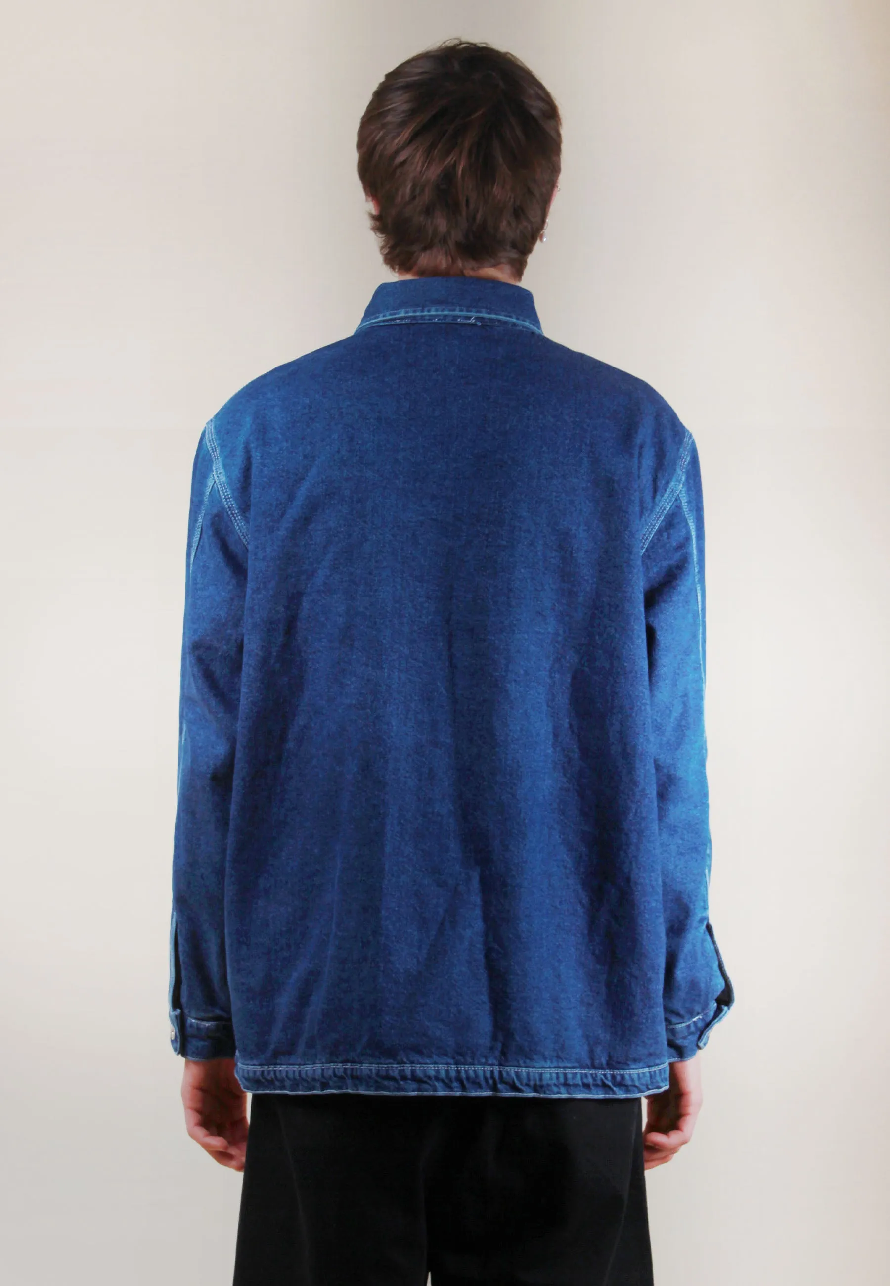 Stone denim Lined Barn Coat