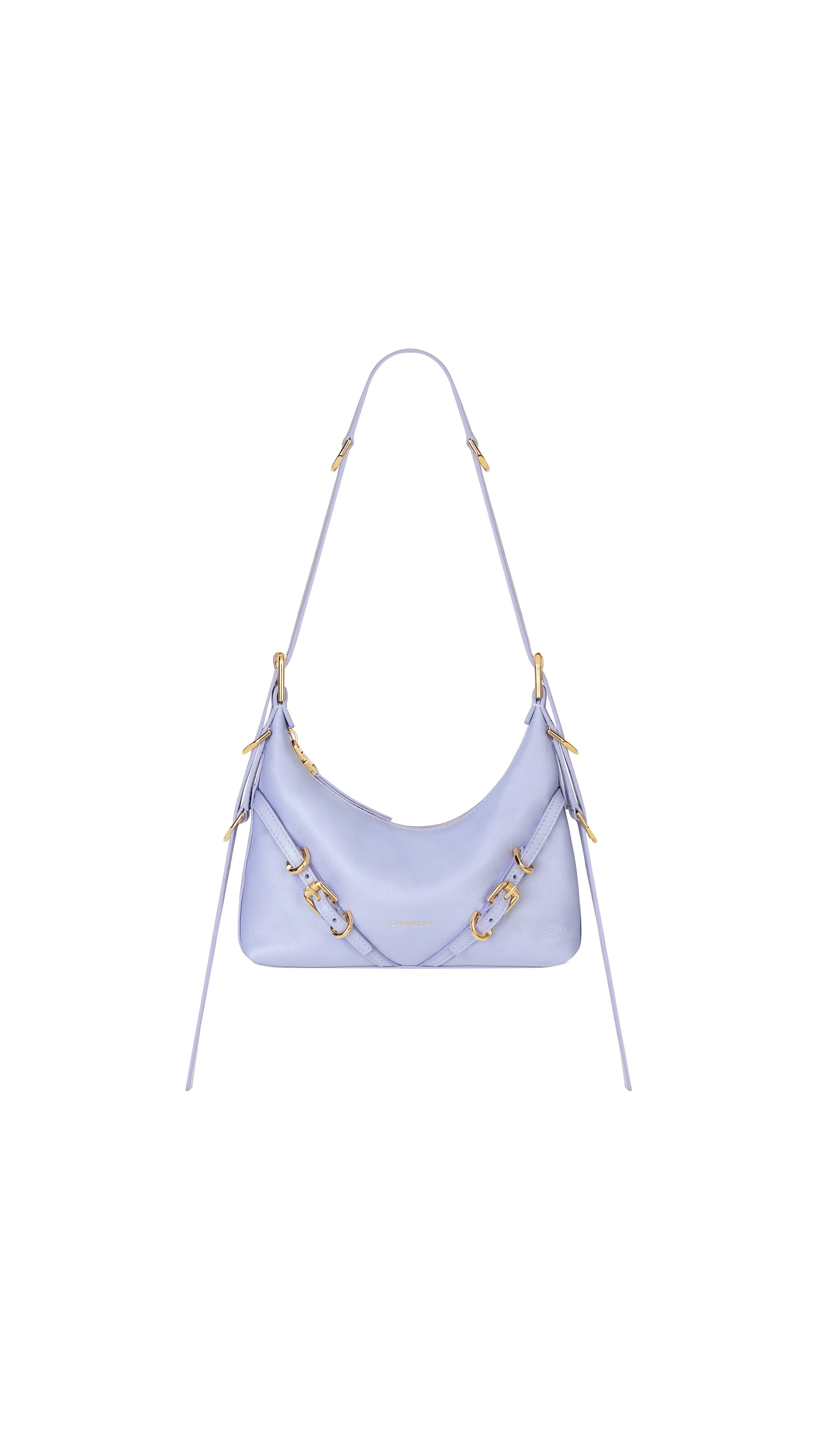 Stylish Lavender Mini Leather Voyou Bag