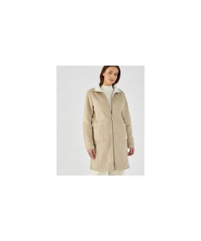 Trendy Suedette Fabric Coat