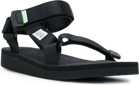 Black Suicoke Ripstop Open Toe Sandals