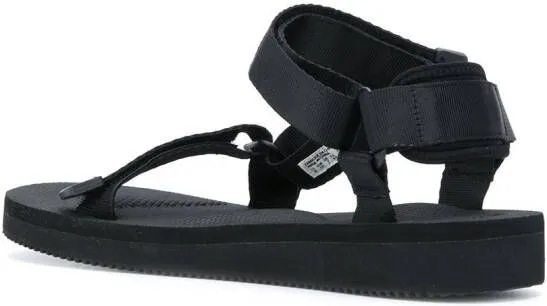 Black Suicoke Ripstop Open Toe Sandals