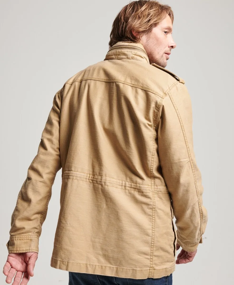 Classic Tan Brown Superdry Vintage Field M65 Military Jacket