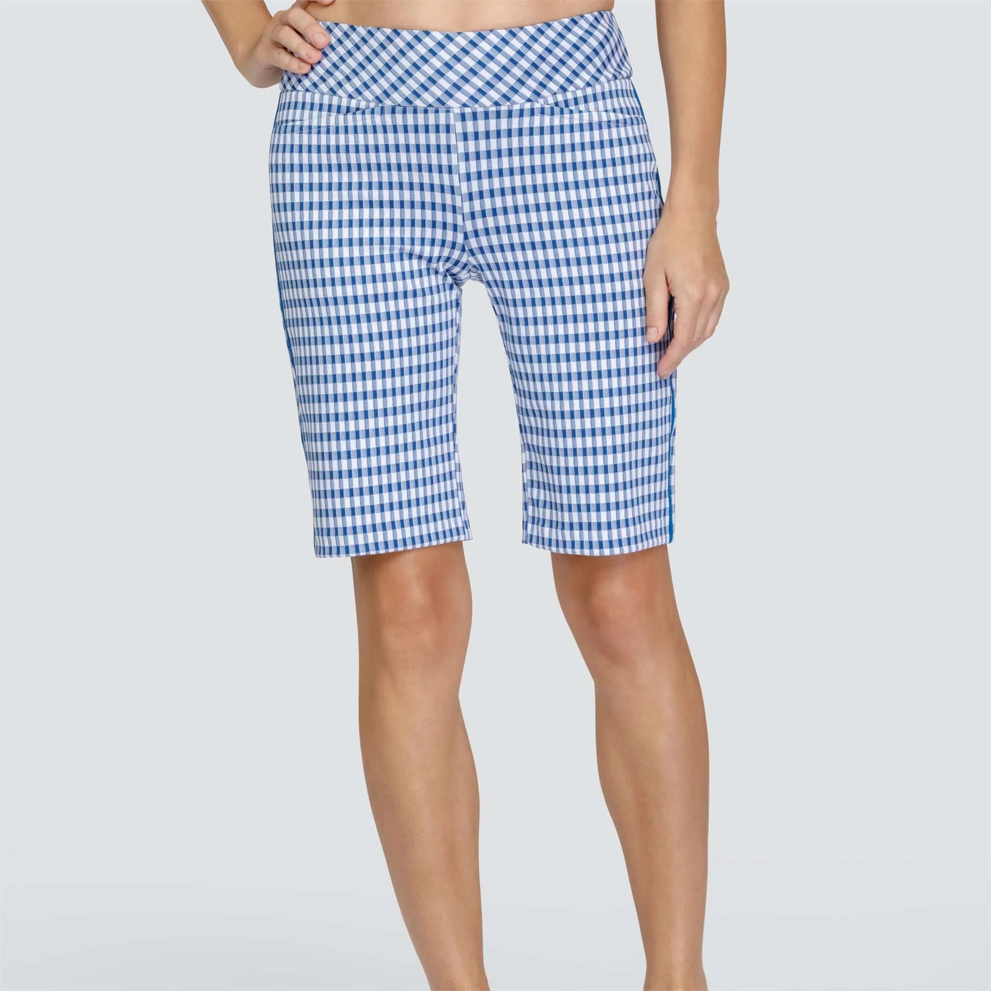 Royal Gingham Tail Anya Pill On Ladies Shorts