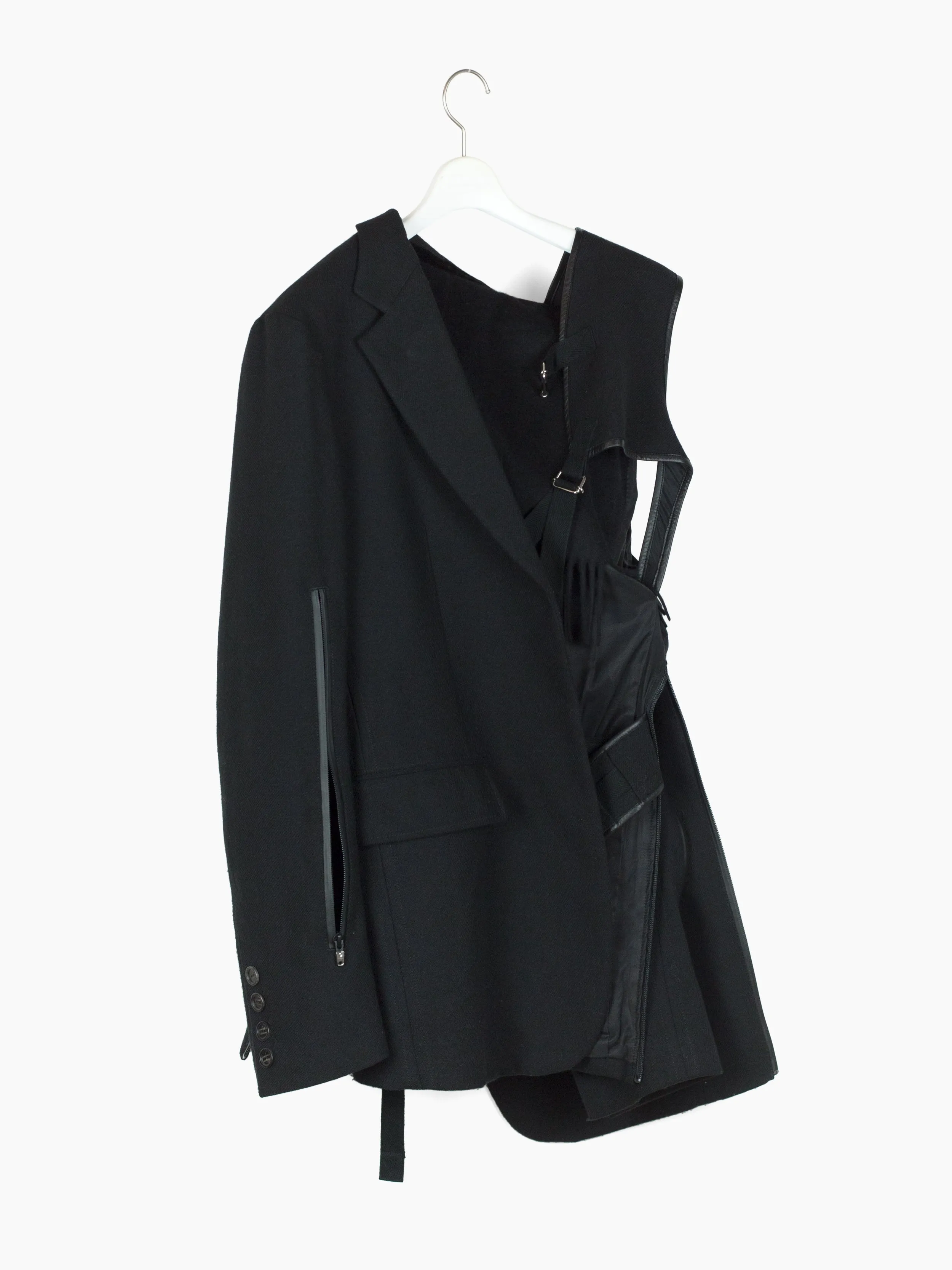 Takahiromiyashita blazer with harness.